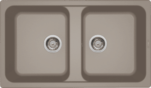 Elleci GRANITEK 2 Bowl Sink with Drainer