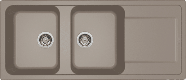Elleci GRANITEK 2 Bowl Sink with Drainer