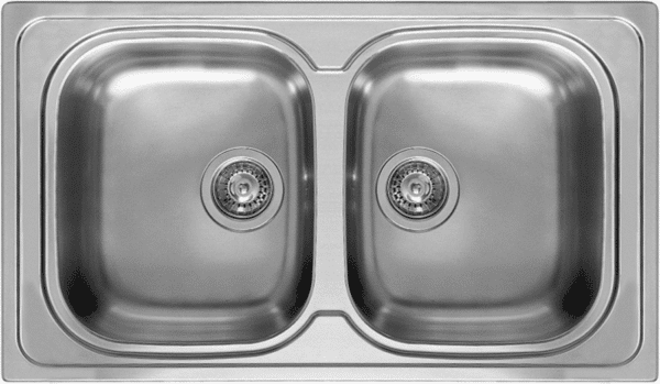 Elleci Stainless Steel 2 Bowl Sink - SKY 450