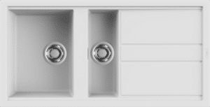 Elleci KERATEK 1 & ½ Bowl Sink With Drainer