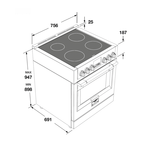 Fulgor Milano Professional Induction Range 30" - Image 8