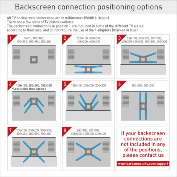 Barkan Telescopic TV Ceiling Mount 13"-75" Screens - Image 3