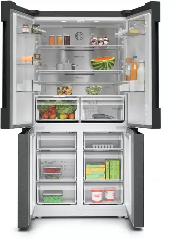 Bosch Series 6 French Door Fridge Freezer 1830x905mm Black Stainless Steel - Image 2
