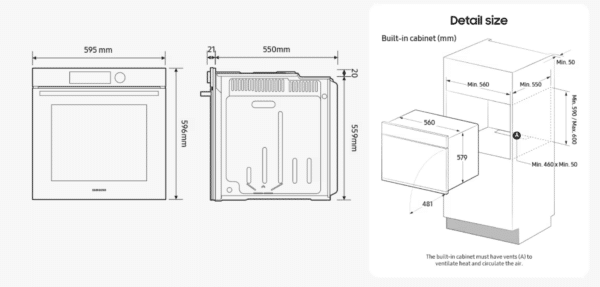 Samsung Series 4 Built-in Oven 60 - Image 3