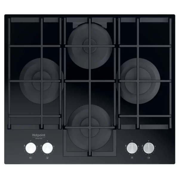 Hotpoint HAGS 61F/BK Gas Hob Tempered Glass 60