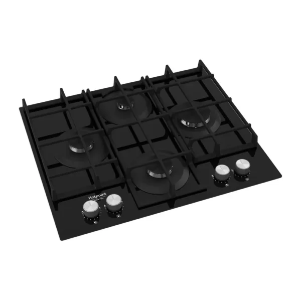 Hotpoint HAGS 61F/BK Gas Hob Tempered Glass 60 - Image 3