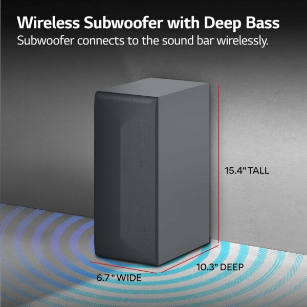 LG S40Q Wireless Soundbar 300W 2.1 Channel - Image 5