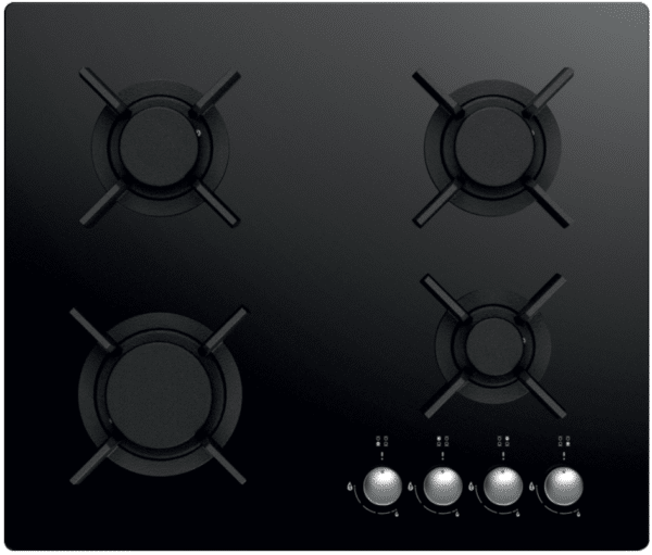 Neox Crystal Line Gas Hob Tempered Glass 60