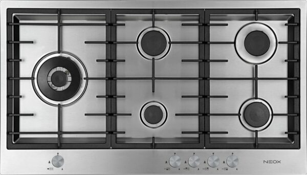 Neox Flat Line Gas Hob Stainless Steel 90