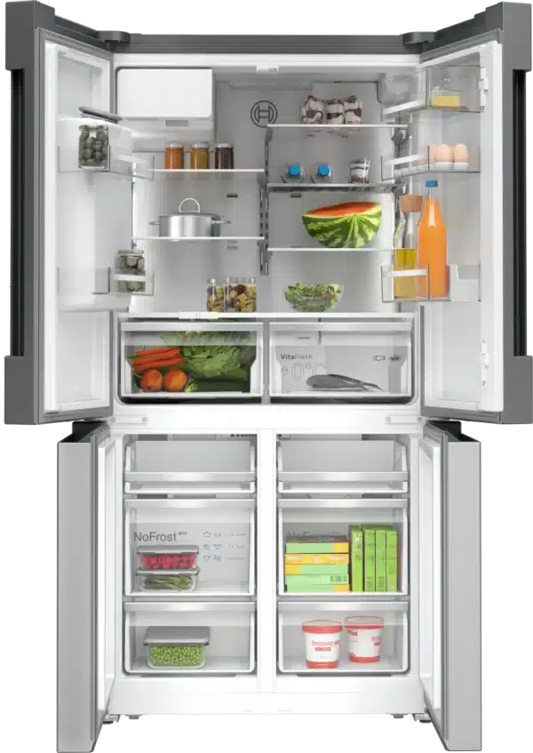 Bosch Series 6 French Door Fridge Freezer 1830x905mm Stainless steel (with anti-fingerprint) - Image 2