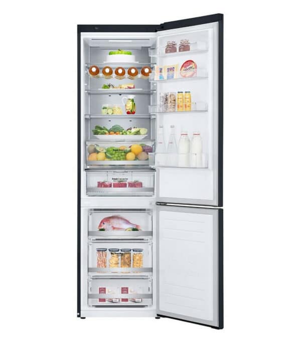 LG freestanding fridge freezer 2030x595mm Black Steel - Image 2