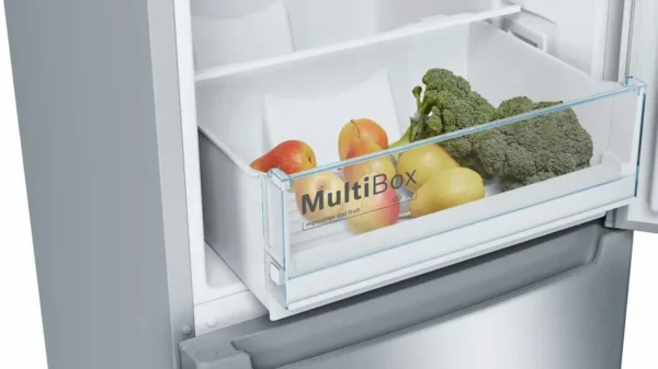 Bosch Series 4 freestanding fridge freezer 1860x600mm Optic Steel look - Image 4