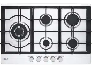 LG 75cm gas hob | Power 11.5kW | 5 burners, Anti-tip cast iron grids | Stainless steel