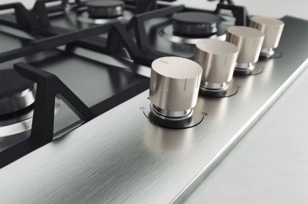 LG 60cm gas hob | Power 8.5kW | 4 burners, Anti-tip cast iron grids | Stainless steel - Image 2