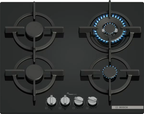 Bosch Series 6 Tempered glass 60 gas hob