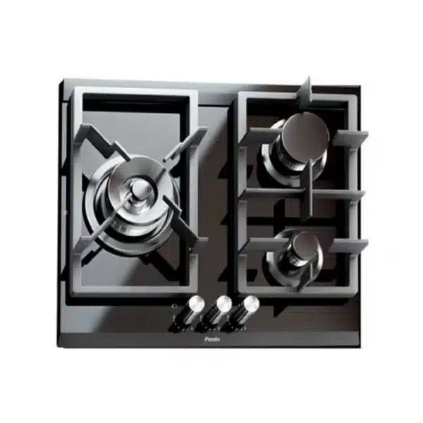 Pando ceramic glass gas hob 3 burners