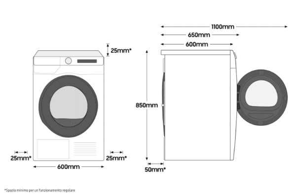 Samsung AI Control Optimal Dry Tumble Dryer - 9Kg A+++ - Image 3