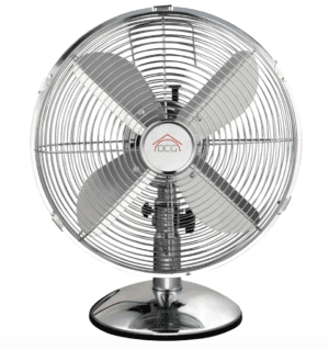 DCG VE1612SS Metal Blades Chrome Desk Fan