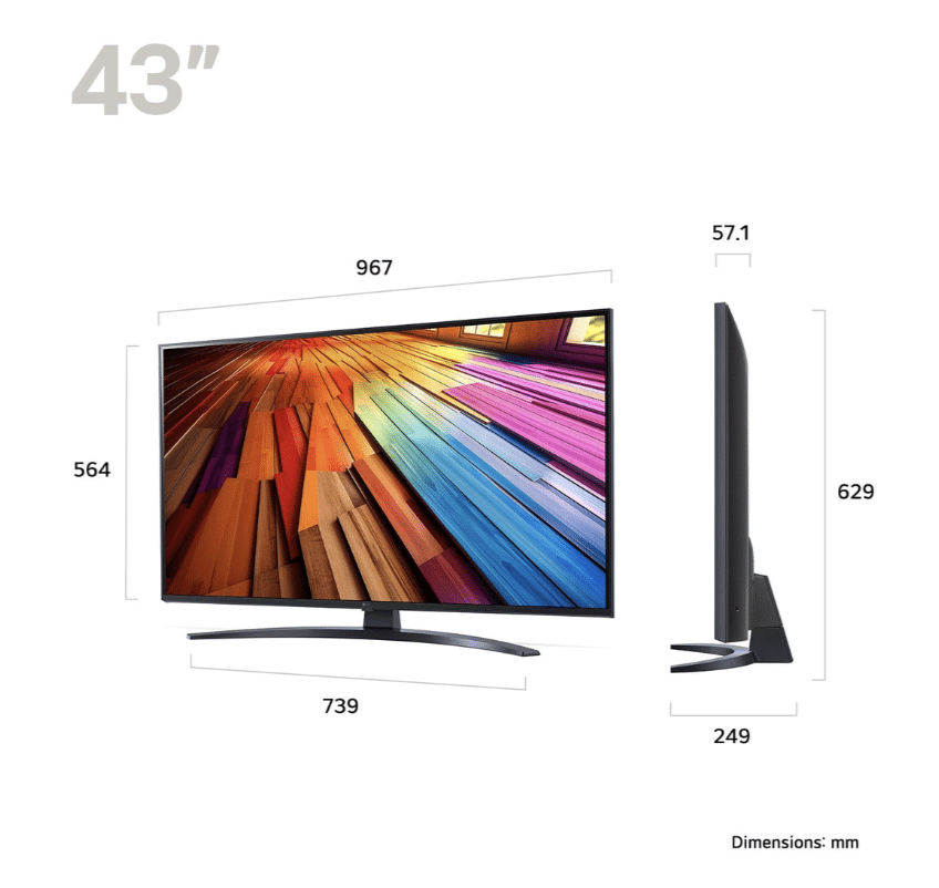 43" LG UHD AI UT81 4K Smart TV - Image 4