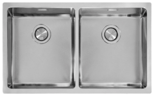 Frecan Stainless Steel 2 Bowl Sink - BMR D34-34