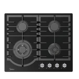 Midea Built-in Gas Black Glass Hobs